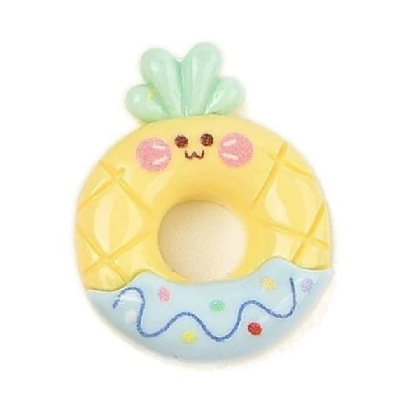 Ananász fánk műgyanta kaboson  (25x20x8mm)