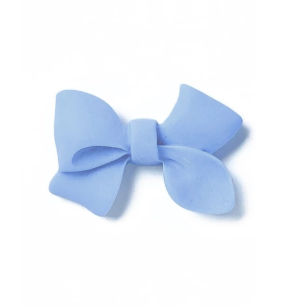 Kék masni műgyanta kaboson  (28x19x8mm)