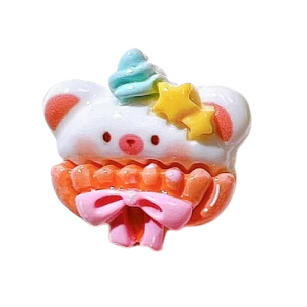 Macis muffin műgyanta kaboson  (24x27x8mm)