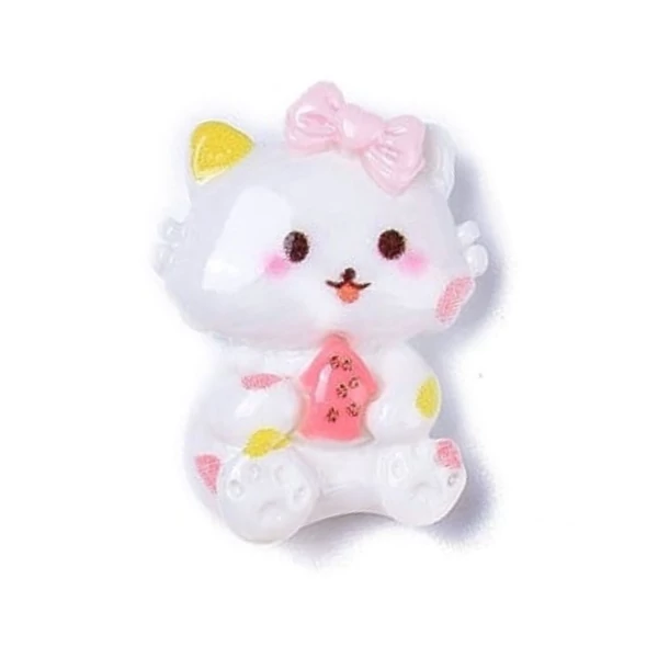 Cica műgyanta kaboson  (20x20x8mm)