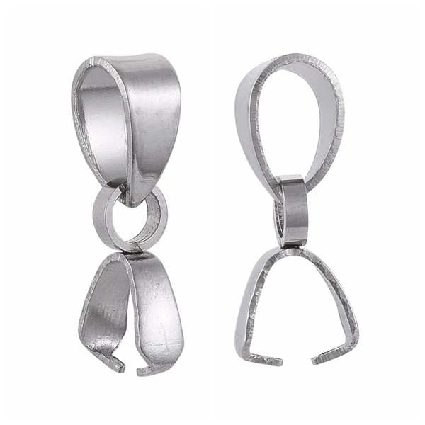 Nemesacél medáltartó (9x7mm)/2db