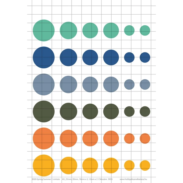 2020-Spring-Summer-1 Üveglencsés ékszerpapír több méret A5