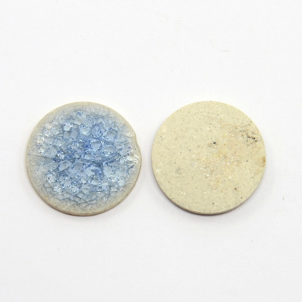 Világos kék porcelán korong (23mm)