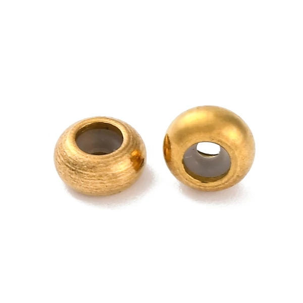 Arany színű nemesacél csúszókapocs (6x3mm)