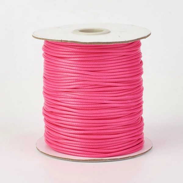 Pink színű viaszolt szál (0.8mm) /10 méter