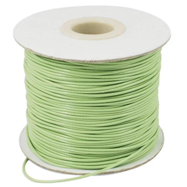 Világos zöld viaszolt szál (1mm) /10 méter