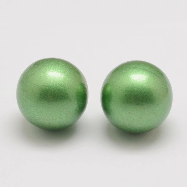 Angyalhívóba való csengő metál zöld színű golyó (12mm)