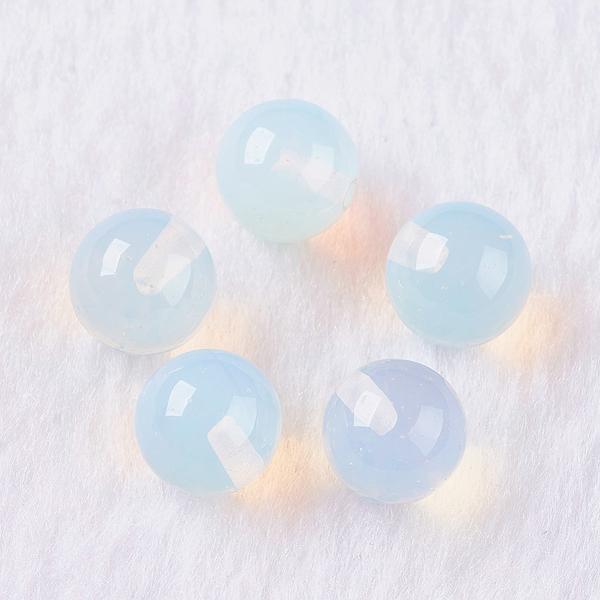 Opalit félig fúrt ásványgyöngy (8mm)/1db
