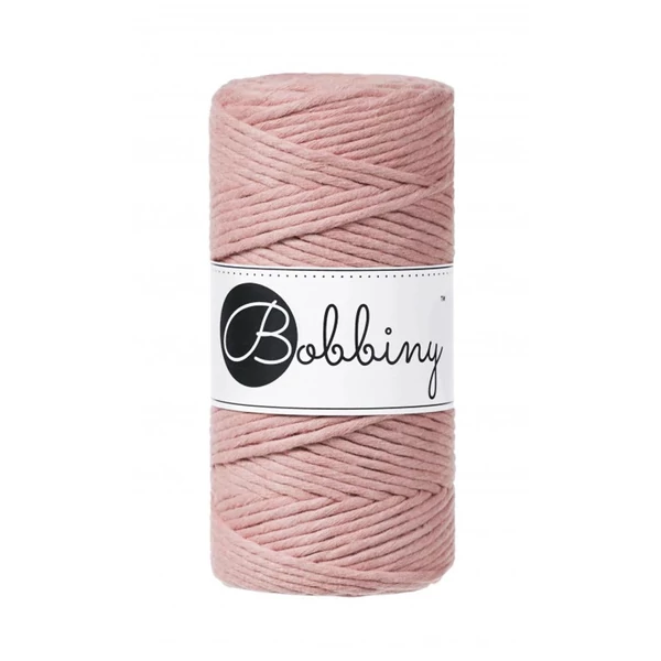Bobbiny kifésülhető makramé fonal 3 mm - Blush	
