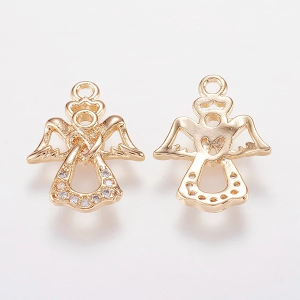 Arany színű angyal cirkónia kapcsolóelem