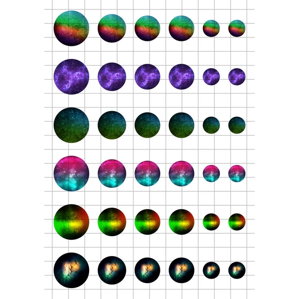 Galaxy-1 Üveglencsés ékszerpapír több méret A5