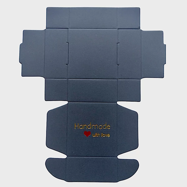 Fekete papír összehajtogatható díszdoboz