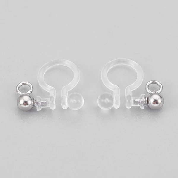 Nemesacél klipsz fülbevalóalap (12mm)