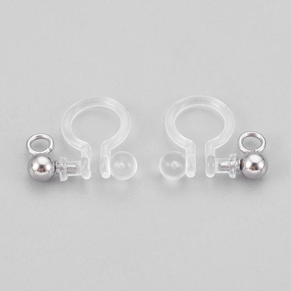 Nemesacél klipsz fülbevalóalap (12mm)
