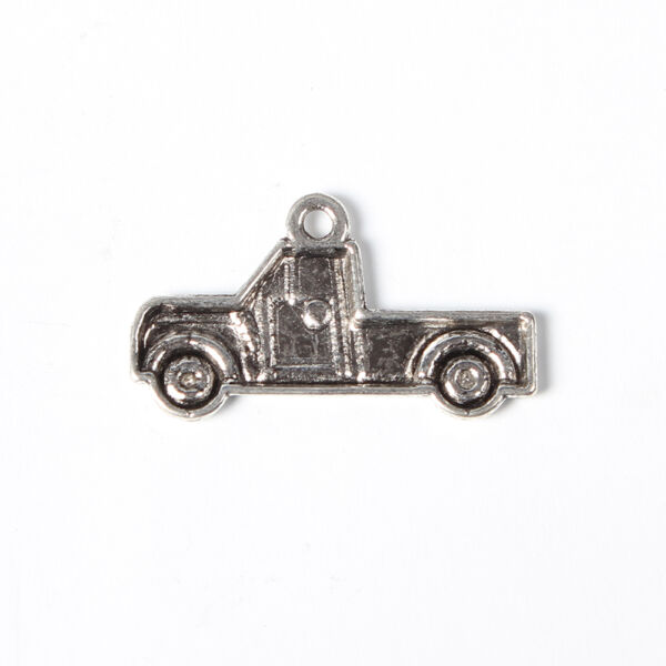 Antikolt ezüst színű teherautó fityegő