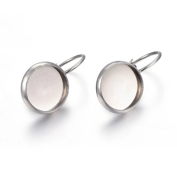 Nemesacél franciakapcsos fülbevaló alap (12mm)