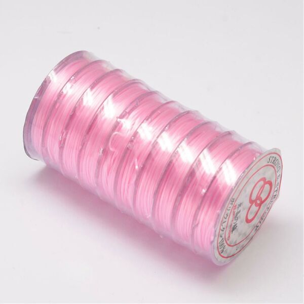 Világos rózsaszín elasztikus damil/0,8mm (10m)