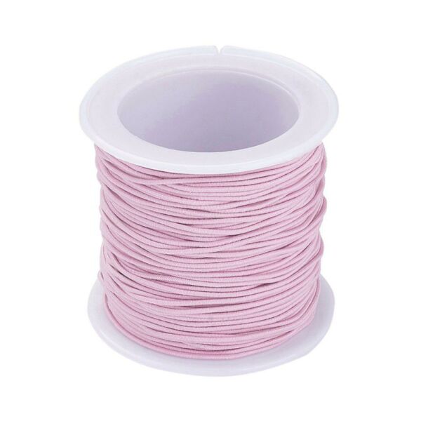 Rózsaszín színű kalapgumi guriga/1mm (20m)