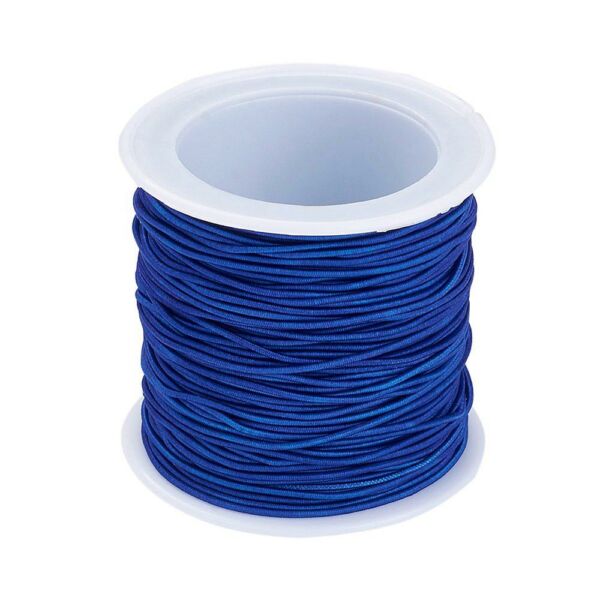 Közép kék színű kalapgumi guriga/1mm (20m)