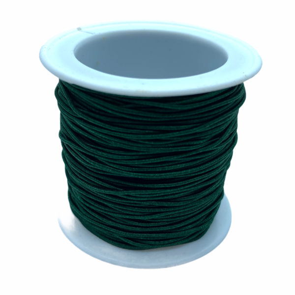 Sötét zöld színű kalapgumi/1mm (1m)