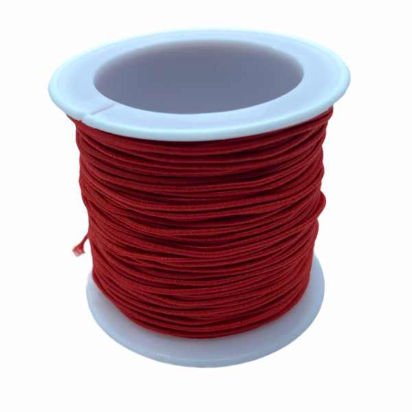 Piros színű kalapgumi/1mm (1m)