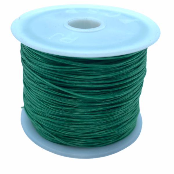 Sötét zöld elasztikus damil/0,8mm (1m)
