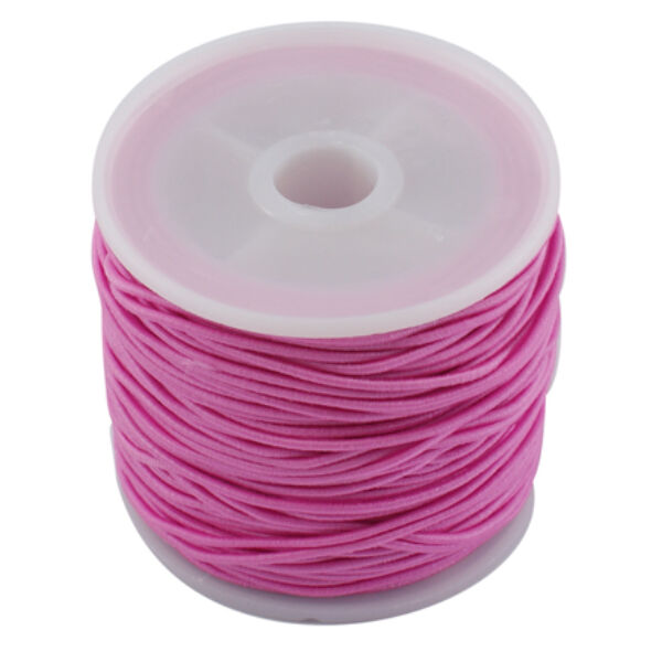 Pink színű kalapgumi guriga/1mm (20m)