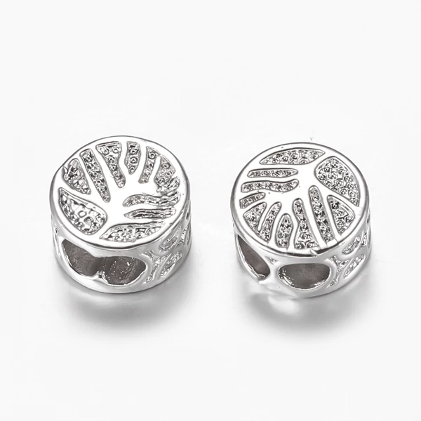 Ezüst színű cirkónia strasszos köztes (8x5mm)