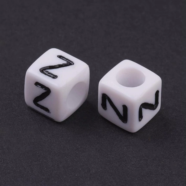 Műanyag z betűgyöngy