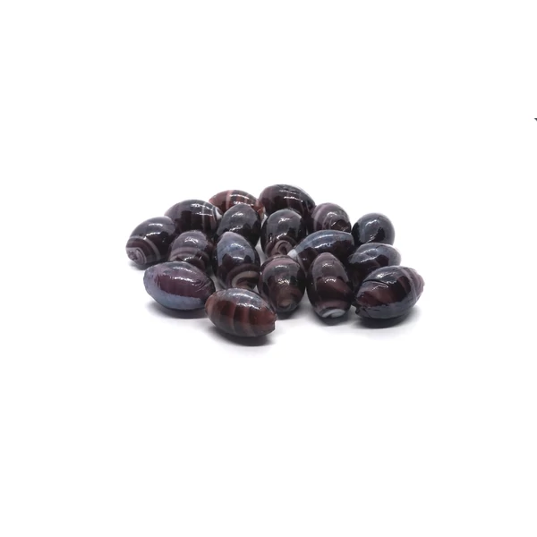 Lila üveggyöngy (15x20mm)