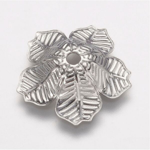 Antikolt ezüst harangvirág gyöngykupak (16x4mm)