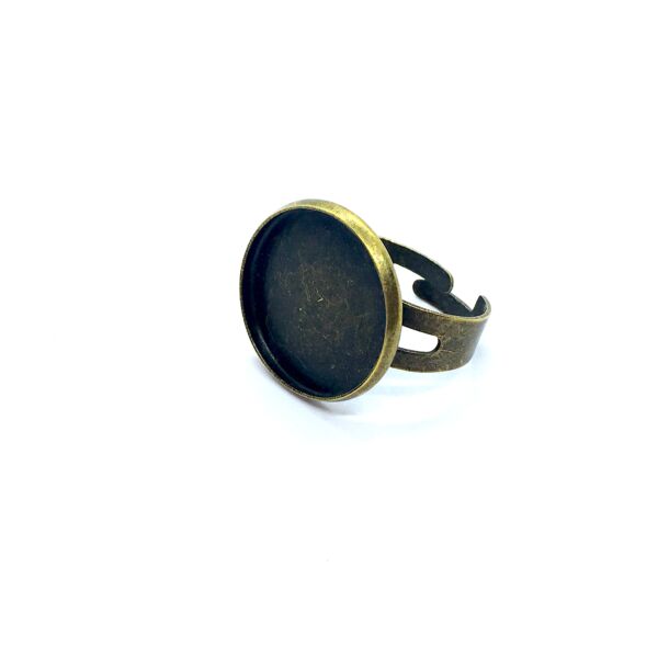 Antikolt bronz színű gyűrűalap (16mm) (1022)