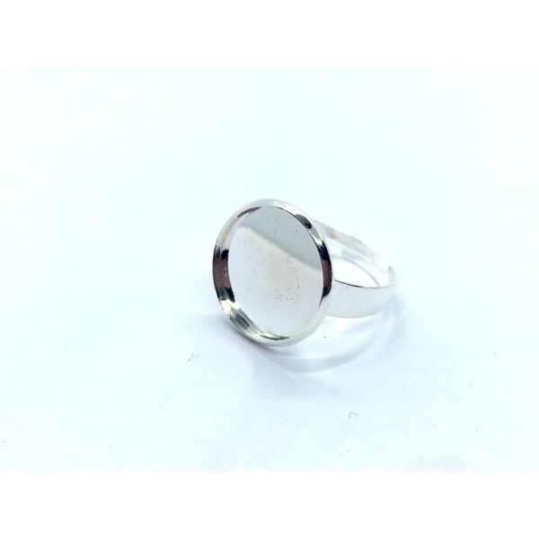 Ezüst színű gyűrűalap (20mm)