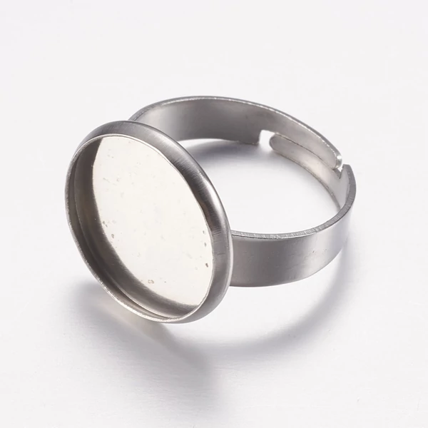 Nemesacél tányéros gyűrűalap (14mm)/10db