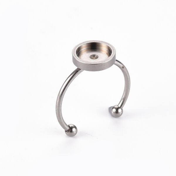Nemesacél tányéros gyűrűralap (8mm)
