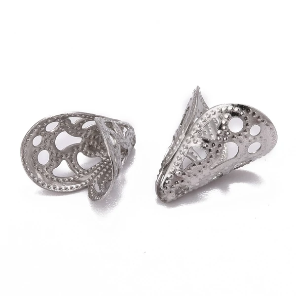 10db Nemesacél csúcsos gyöngykupak