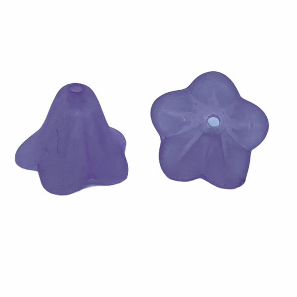 10db Világos lila harangvirág (14x10mm)