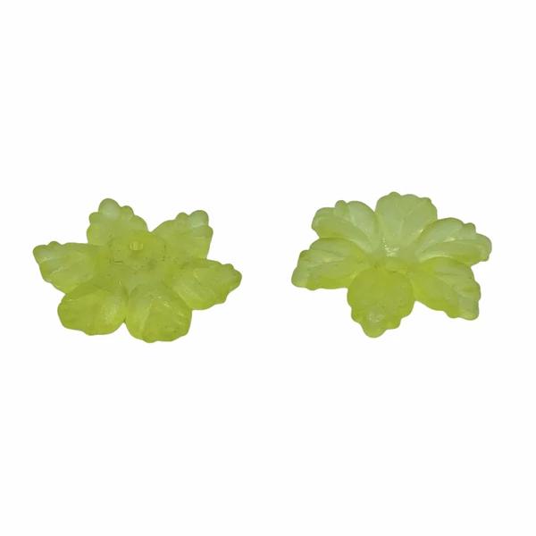 5db Sárga színű virág (21x19x5mm)