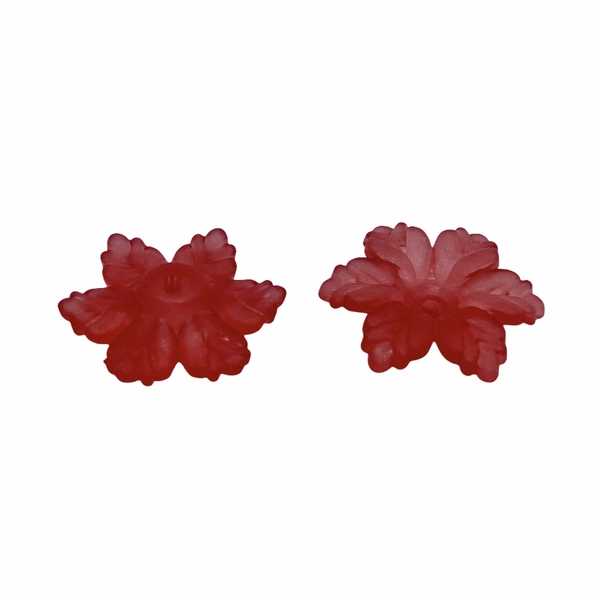 5db Piros színű virág (21x19x5mm)