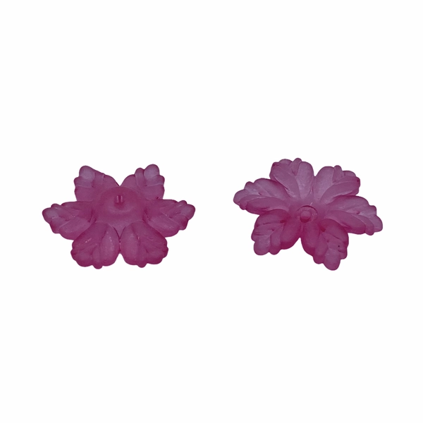 5db Pink színű virág (21x19x5mm)