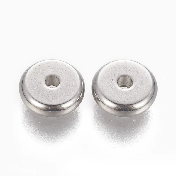 Nemesacél fánk alakú köztes (8x2,5mm)