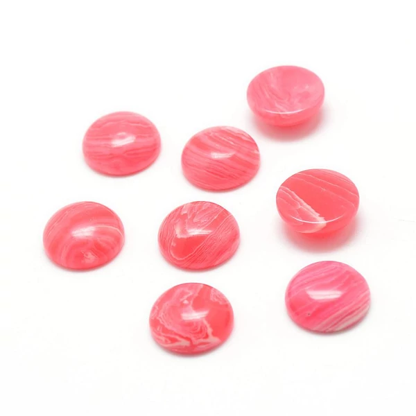 Szintetikus rodokrozit kaboson (8mm)