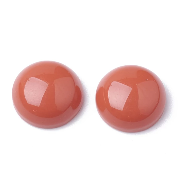 Paradicsom piros színű műgyanta kaboson (10mm)