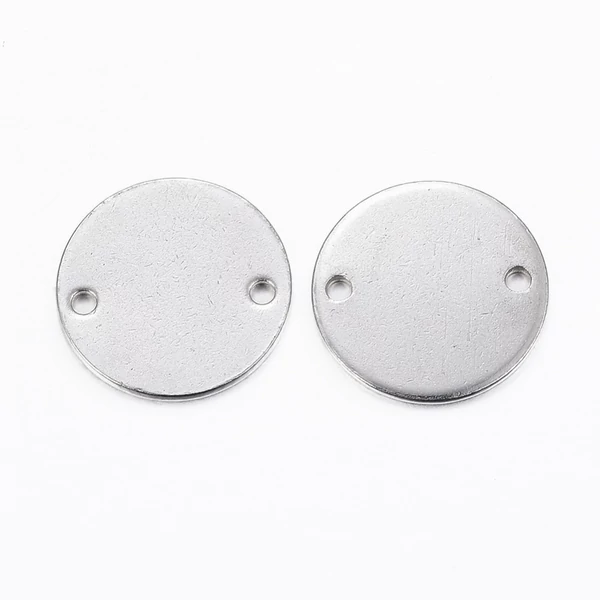 Nemesacél gravírozható kapcsolóelem (16mm) /10db