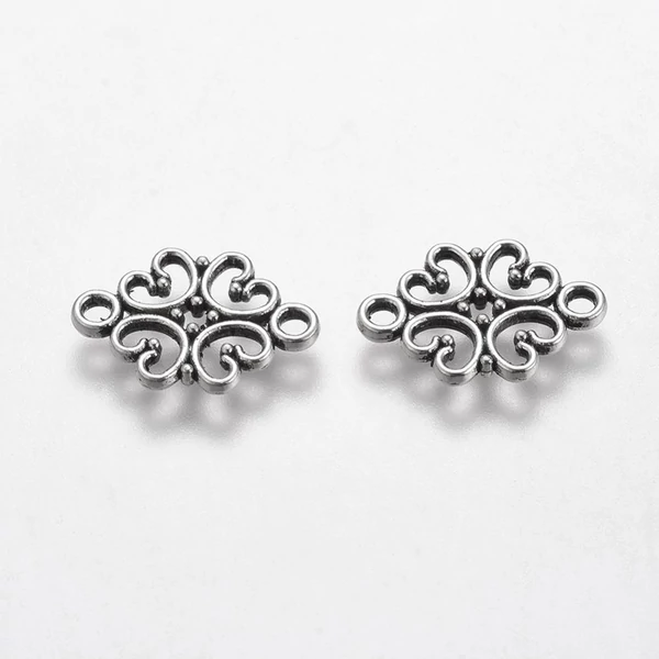 50db Antikolt ezüst kicsi lapos kapcsolóelem