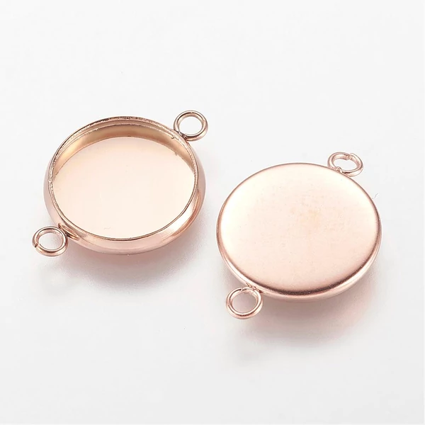 Rozé arany színű nemesacél kapcsolóelem (16mm)