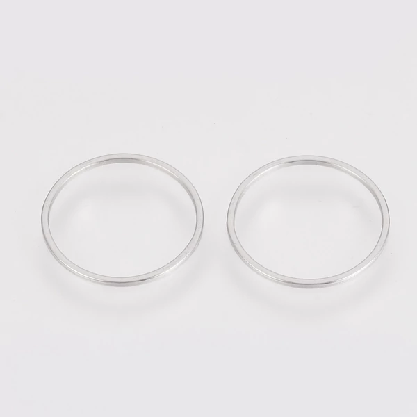 Nemesacél nagy karika medál (20mm)