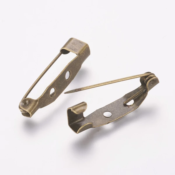 4db Antikolt bronz színű kitűzőalap (25mm)