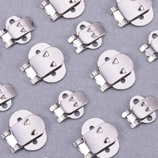 Ezüst színű cipőklipsz (25mm)