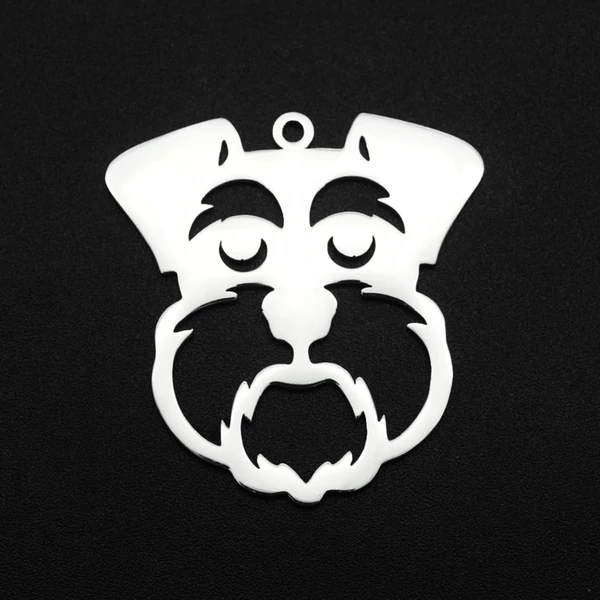 Nemesacél lézervágott skót terrier medál